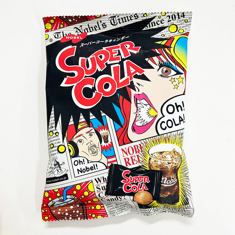 日本进口诺贝尔NOBEL超酸糖柠檬味可乐味硬糖喜糖网红零食糖果