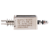 24V 0837B吸盘铁20N推力10mm长行程12 伊莱科直流推拉式 电磁铁EML
