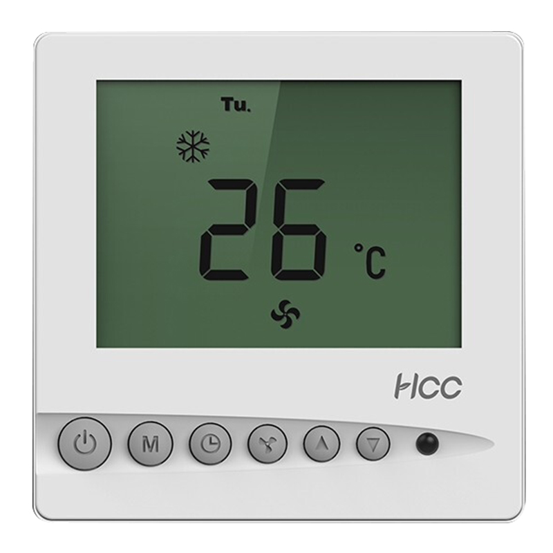 海林HCC中央空调控制面板 温控器风机盘管液晶开关面板两管制定时