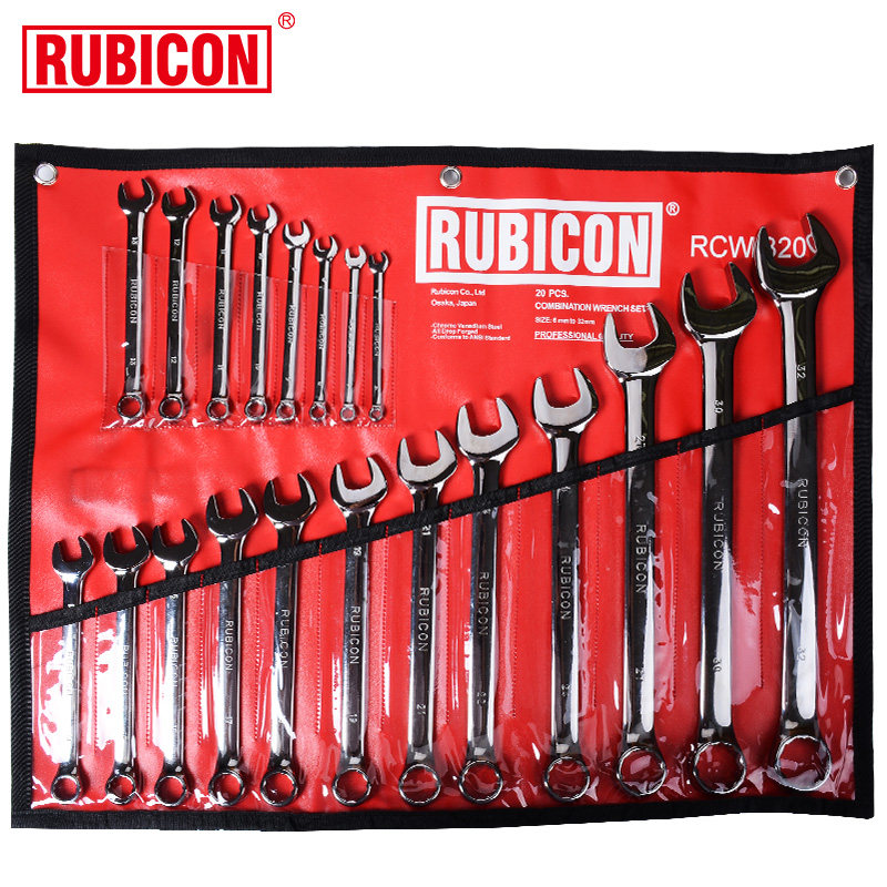 罗宾汉RCW-320 进口美式梅开扳手套装两用开口扳手组棘轮扳手套装