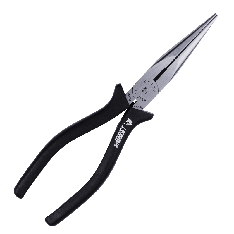KEIBA马牌ET-328S尖嘴钳日本进口电工剪线钳长嘴钳子多功能尖咀钳