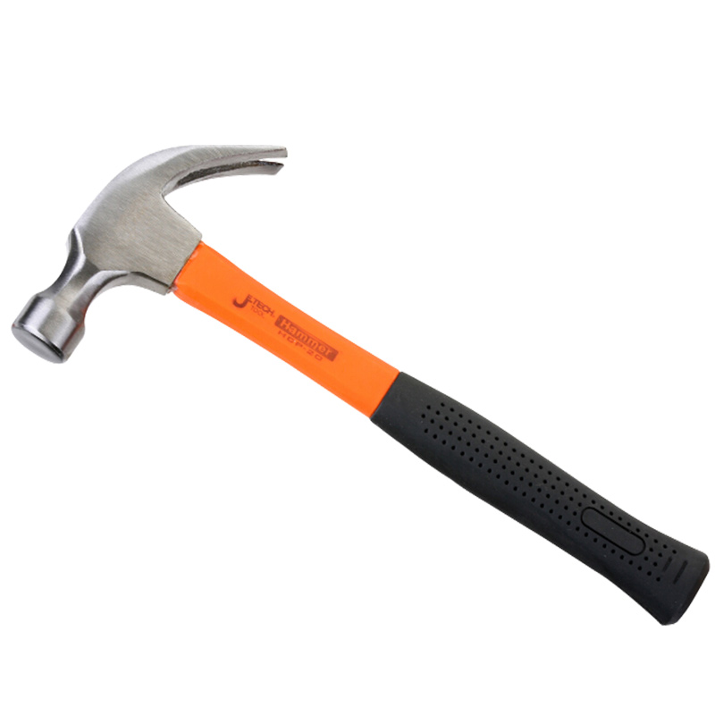 捷科玻璃纤维圆头锤碳钢手柄木工