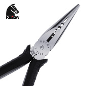 KEIBA马牌尖嘴钳日本进口多功能电工剪线钳绞线钳T 346S尖咀钳6寸