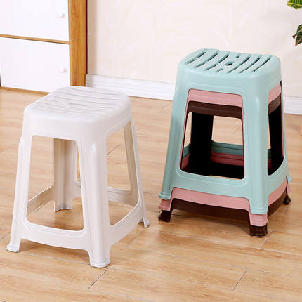 华恺之星塑料凳子家用加厚镂空透气餐椅子小板凳高凳浴室凳换鞋凳
