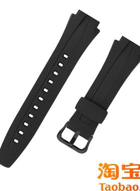 原装适用卡西欧电子表AQ-160WAQ-163W运动树脂硅胶替换手表带男