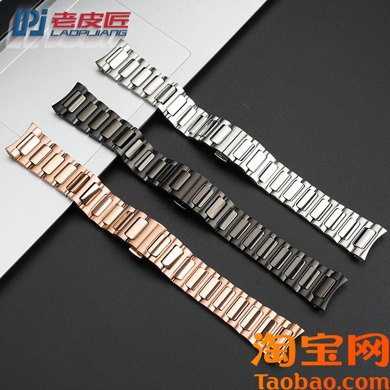 原装适用实心精钢表链MIDO美度TV舵手M049M049526A钢表带22mm