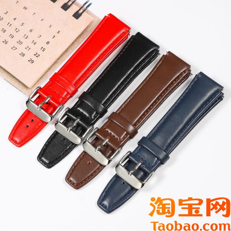 原装适用真皮手表带卡西欧AW158A158WAA159W-N1A168/F-91皮带