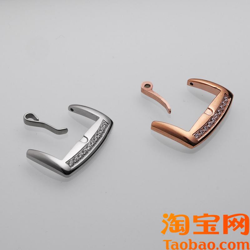 原装适用手表配件劳力士FM法兰克穆勒精钢表扣针扣1618mm