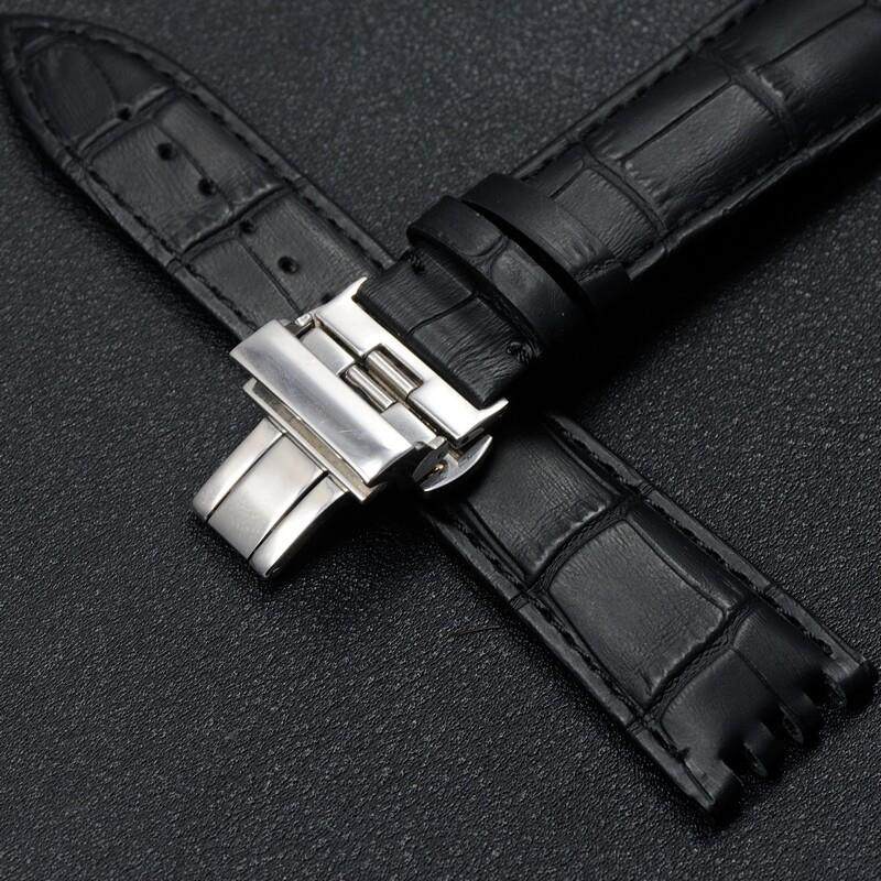 原装适用真皮牛皮手表带mido美度完美系列M8330ALLDIAL黑色