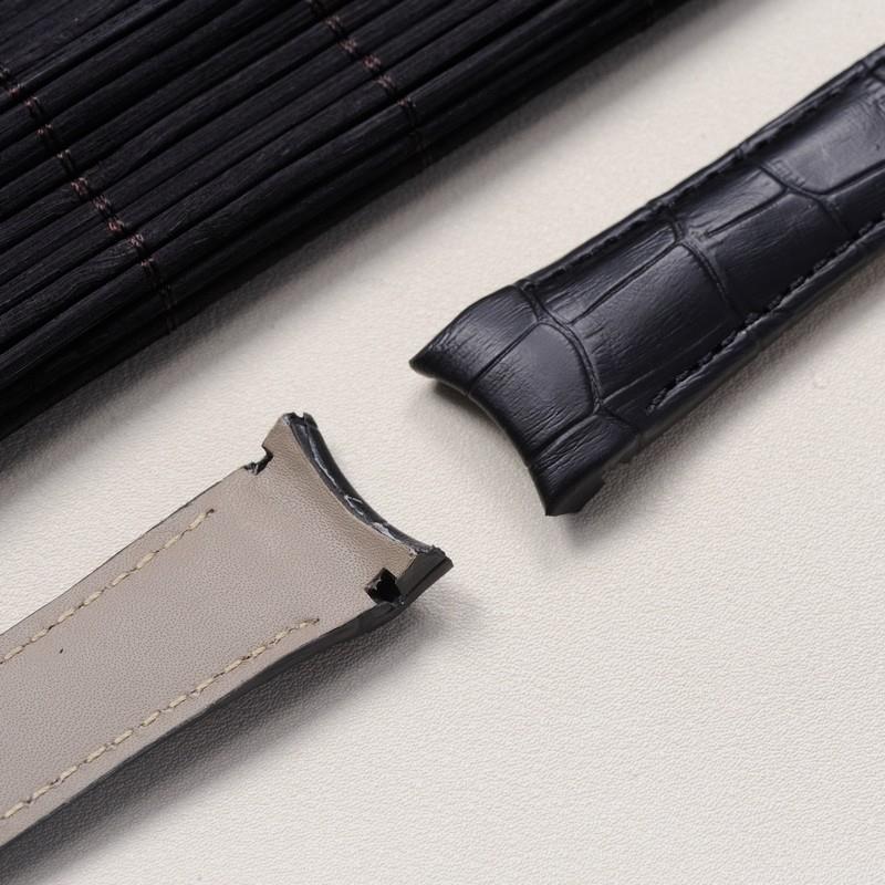 原装适用牛皮表带欧米茄X2蝶飞大日历超霸海马海洋宇宙表带2021