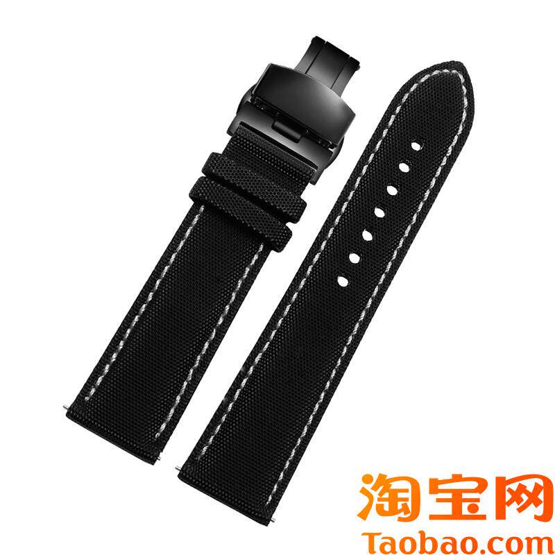 原装适用海鸥锋芒6095系列811.32/811.52.6095男款格纹皮表带防水