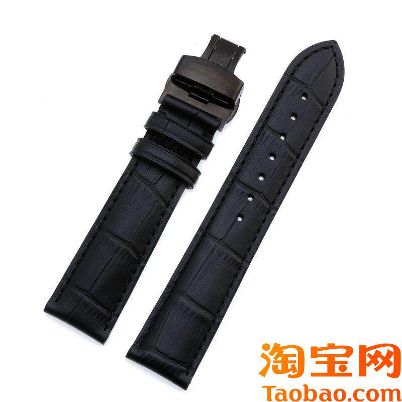 原装适用表带天梭卡西欧梅花浪琴牛皮真皮1418202228mm男女