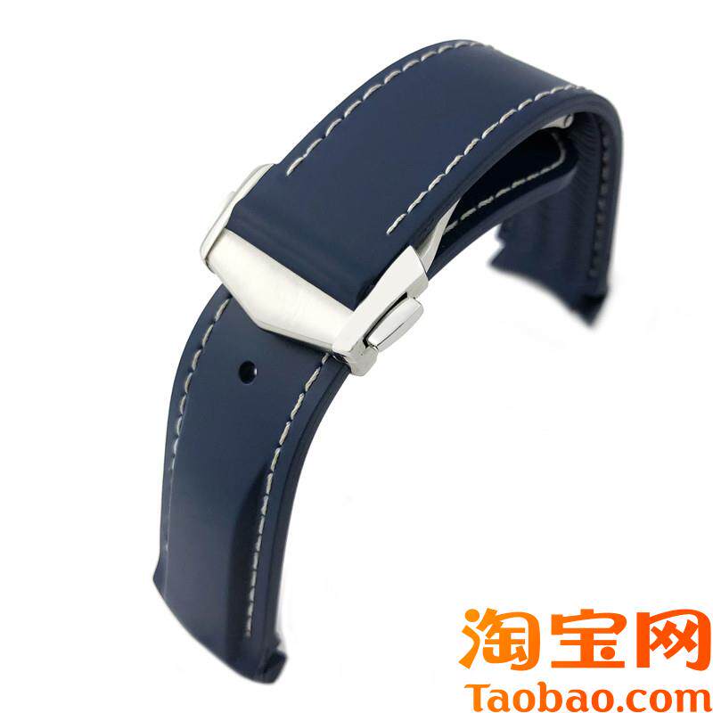 原装适用YGB硅胶橡胶手表带欧米茄新海马300海洋宇宙600超霸21mm