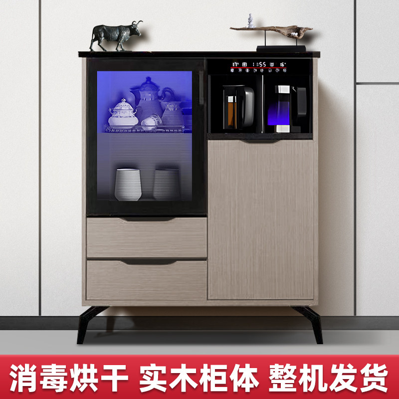 2025新款家用轻奢多功能智能茶吧机一体柜客厅餐边柜带消毒烘干