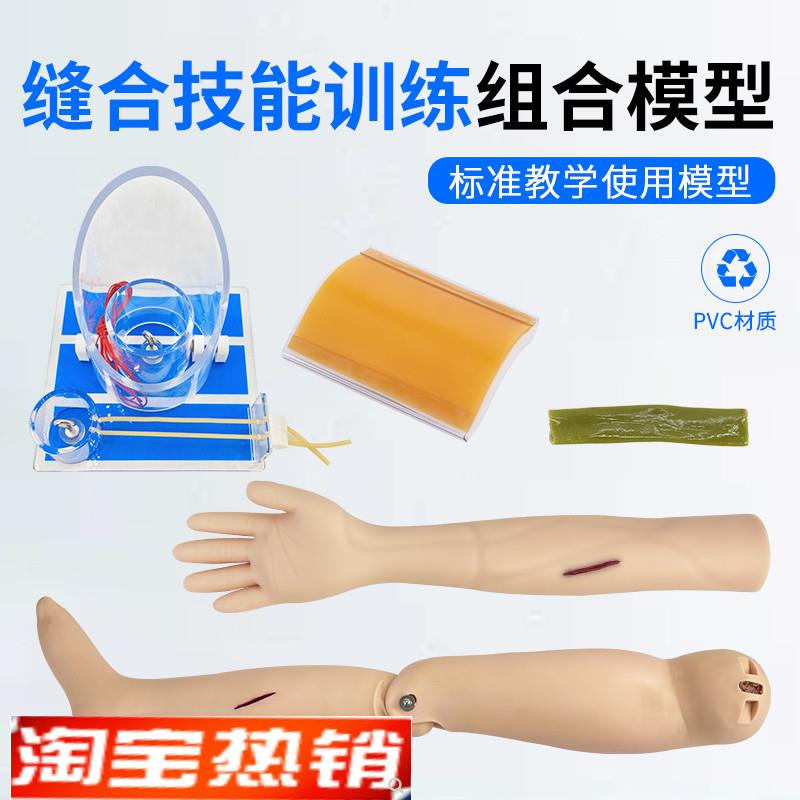 外科技能切开缝合练习肠管手臂腿上下I肢训练模块打结训练模型
