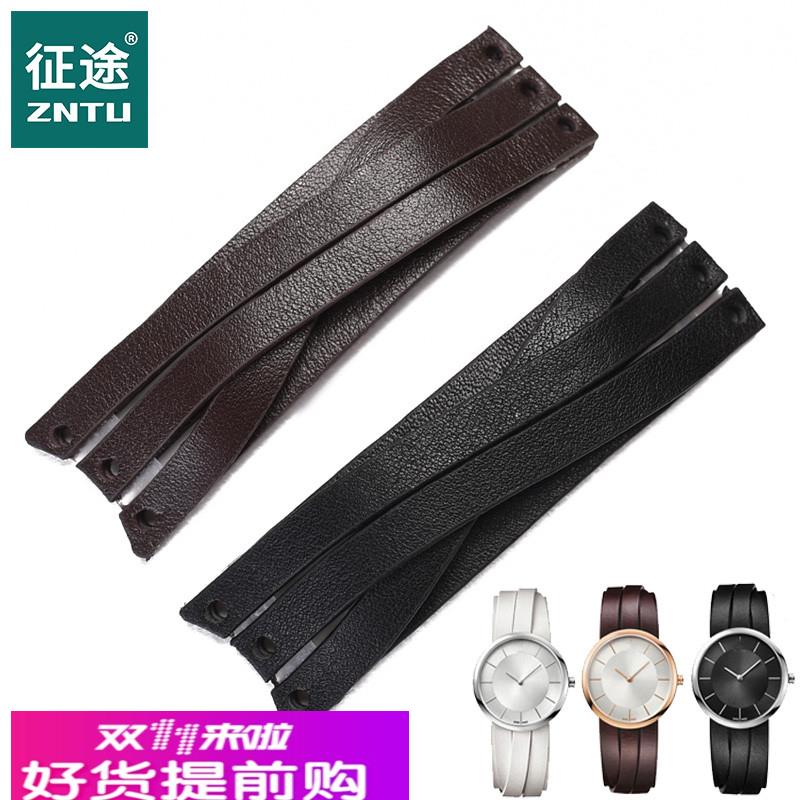 适用原厂CK真皮表带女K2R2S6/K2R2S1/K2R2M1LadiesK2R专用表链配