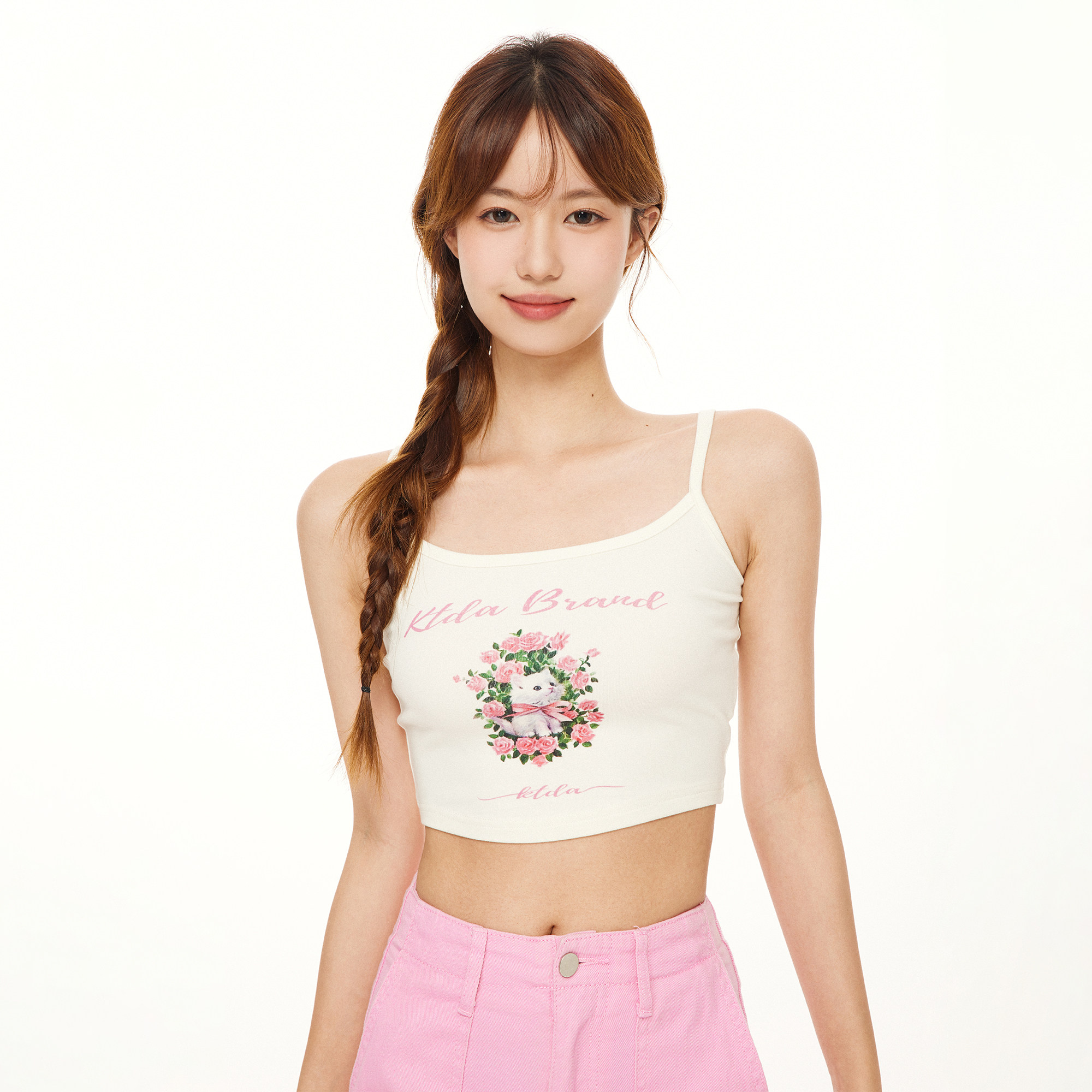 新版纯欲少女感辣妹吊带背心