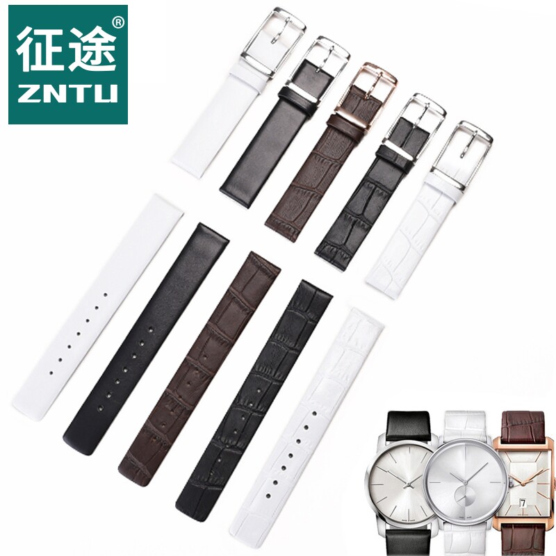 ck表带男女真皮针扣皮带配件代用K2Y211K2Y231Xck手表表带