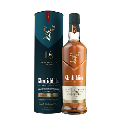 倾酌  格兰菲迪Glenfiddich18年苏格兰单一麦芽威士忌 行货正品 酒类 威士忌/Whiskey 原图主图