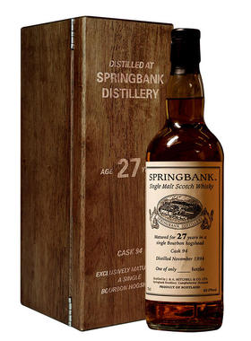 【限量单桶】云顶27年SpringBank单桶猪头波本桶单一麦芽威士忌