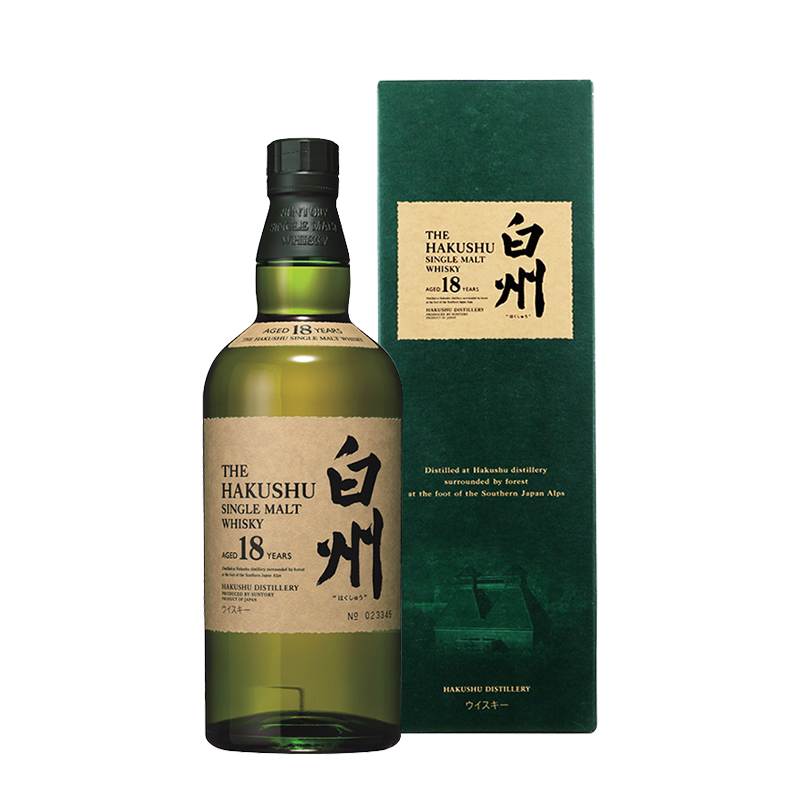 倾酌 白州hakushu 18年 单一麦芽威士忌日本原装进口洋酒行货正品