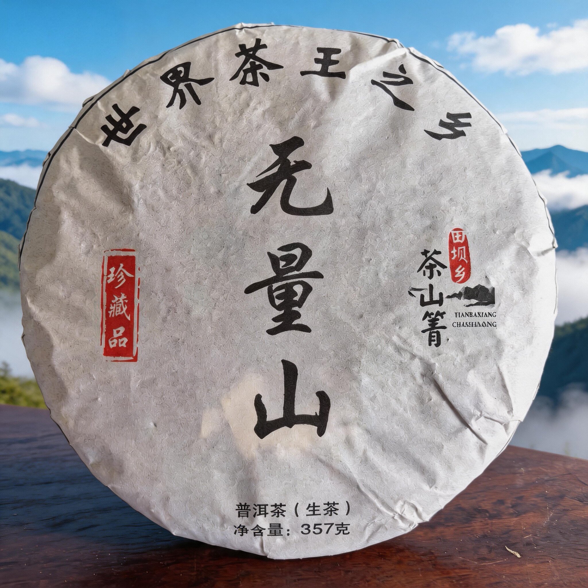 无量山普洱生茶饼茶2023春茶357g绵纸包装木香