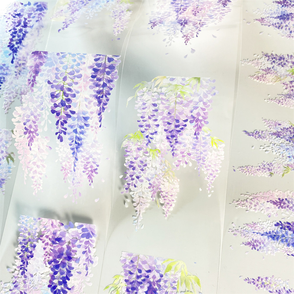 一件包邮手帐分装胶带046紫藤zero植物紫色系古风素材账流麻贴纸,文具电教/文化用品/商务用品,和纸胶带,淘宝优惠券,粉丝福利购,淘宝优惠卷