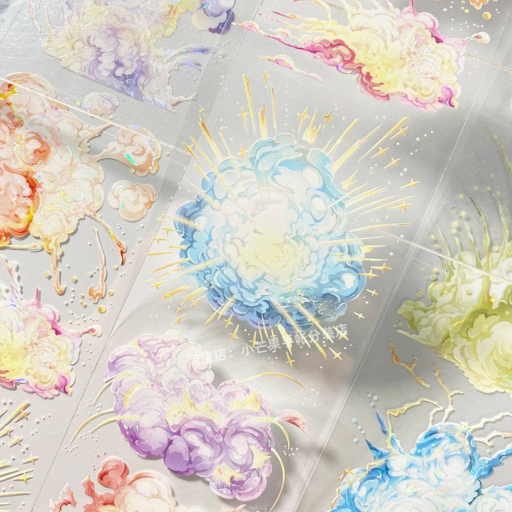 手帐分装胶带大爆炸.彩studio VI五颜六色云PET素材账手机壳贴纸,文具电教/文化用品/商务用品,和纸胶带,淘宝优惠券,粉丝福利购,淘宝优惠卷