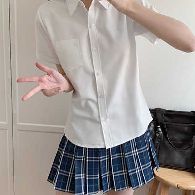 高品质衬衫/正品原创jk衬衫基础款不透不皱硬挺适中百搭简约衬衣