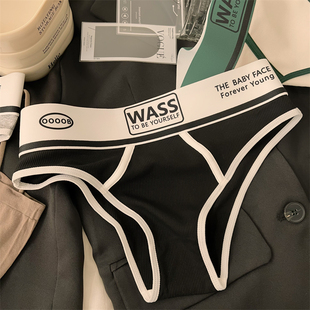 女生纯棉裆2026新款 性感内裤 纯欲风健身女 运动无痕棉质三角裤 美式