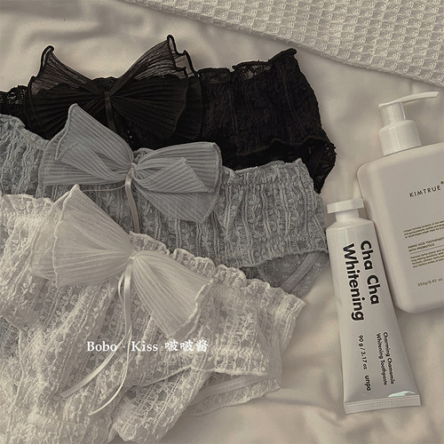 内裤女生日系纯欲蝴蝶结舒服透气