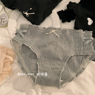 内裤女生纯棉全棉裆纯欲风2026新款中腰女士性感三角裤短裤头透气
