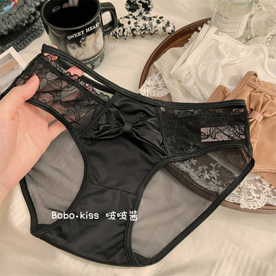 女士内裤蕾丝镂空纯欲性感新款