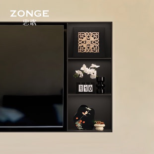 高级感家居装饰品中古风客厅电视柜组合摆件2026新款花瓶乔迁礼物