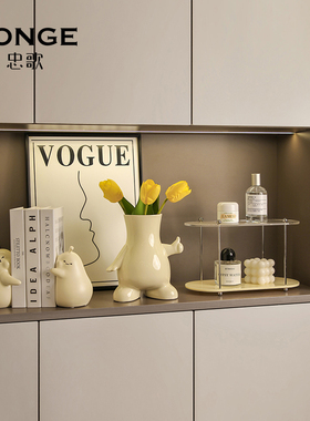 INS风玄关装饰摆件家居饰品奶油风入户鞋柜钥匙收纳创意摆设高档