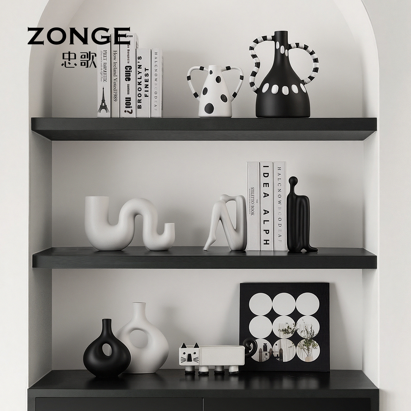 2026新款意式轻奢客厅酒柜书房装饰个性艺术高级感样板房酒店摆件,家居饰品,装饰摆件,淘宝优惠券,粉丝福利购,淘宝优惠卷