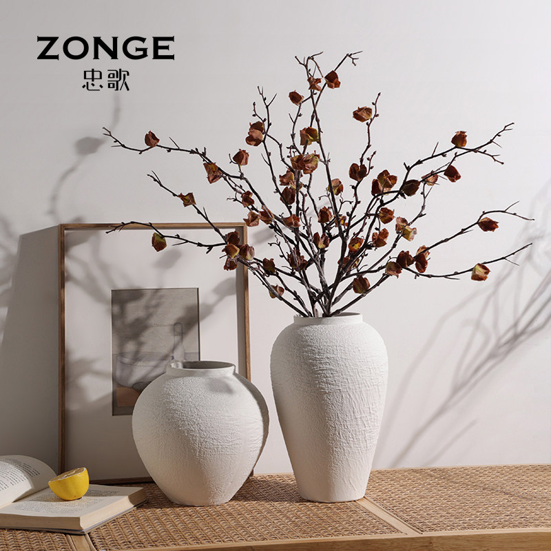 【白色陶瓷素胚】忠歌花瓶图片