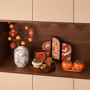 景德镇中古风花瓶套装 饰乔迁新居礼物 客厅玄关酒柜摆件2026新年装