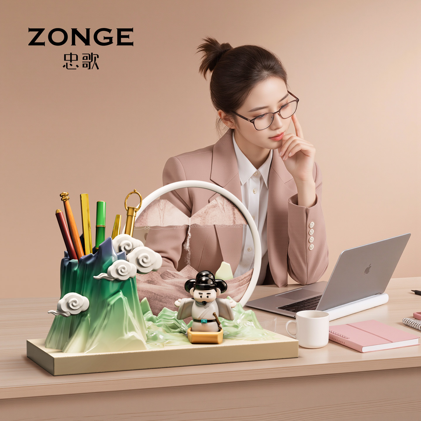 老师送礼轻奢高档办公室装饰摆件