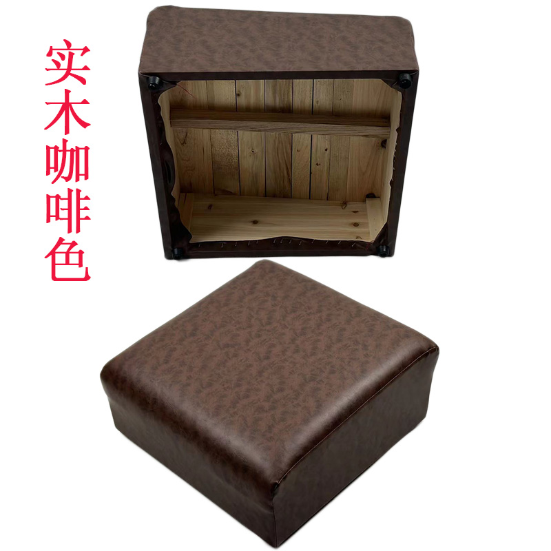 实木皮革拜凳拜垫莲花拜佛垫拜蹲寺庙佛堂跪垫礼佛拜垫蒲团打坐垫