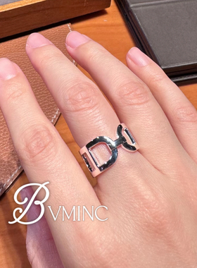 bvminc 马衔扣镂空戒指S925银 小众款 养马人的快乐