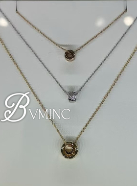 bvminc jennie同款26新款coco斜刘海小金豆项链 S925银