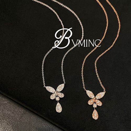 bvminc GF满钻蝴蝶项链