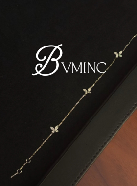 bvminc 3只mini蝴蝶手链 S925银