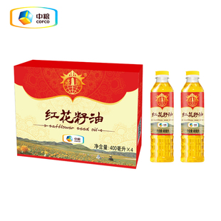 中粮 塔原新疆纯红花籽油400ml瓶 尝鲜装