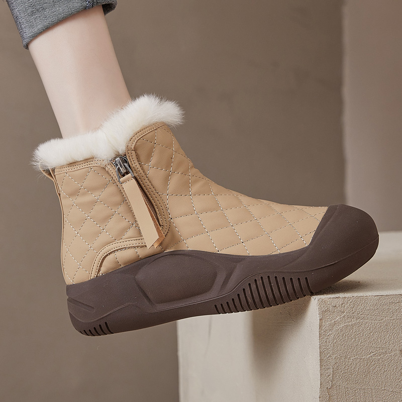 雪地靴女棉鞋2024冬季短靴