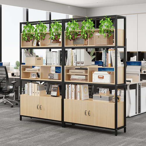 趣鱼铁艺隔断置物架办公室玄关架