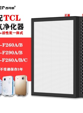 适配TCL空气净化器过滤网TKJ-F280A/B/C/TKJ-F290/F260A/B过滤芯