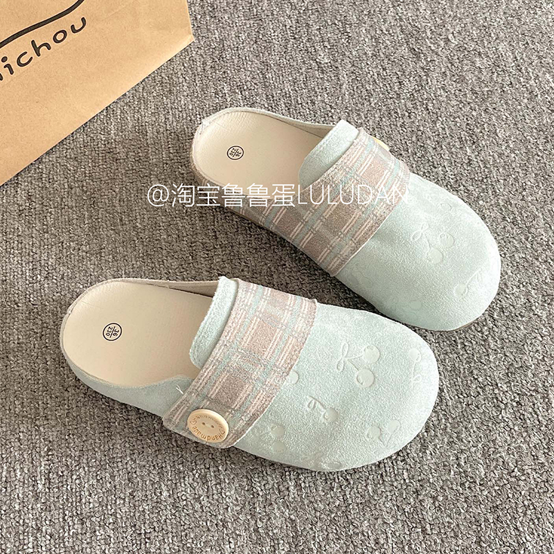 超软底勃肯鞋女2025新款夏季懒人鞋一脚蹬包头半拖鞋外穿时尚凉拖