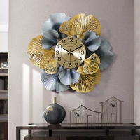 Đồng hồ treo tường hình hoa, đồng hồ trang trí sáng tạo đơn giản